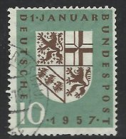 Germany Michel # 249 Ll Used Serif U Field 4....................... .......................(G 99) - Plaatfouten En Curiosa