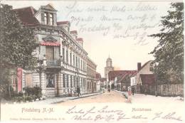 Friedeberg Neumark Marktstraße Belebt Color Strzelce Krajeńskie 24.9.1908 Gelaufen - Neumark