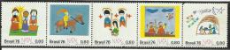 BRASIL **  1976  1225/29 - Unused Stamps