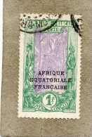 CONGO : Avenue Des Cocotiers à Libreville- Timbre De 1907-22 Surchargé "AFRIQUE EQUATORIAL RFANCAISE"- - Used Stamps