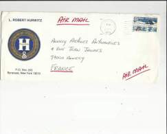 Enveloppe Timbrée De Mr Robert Hurwitz -Hupmobile A Syracuse New-York U S A  Adressé A Annecy  74  Archive-Automobile - Poste Aérienne