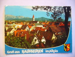 Germany: Gruß Aus Kaufbeuren Im Allgäu - Panorama, Wappen - 1981 Used - Kaufbeuren