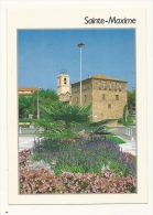 Delcampe - Cp, 83, Sainte-Maxime, La TOur Carrée Et Le Clocher, Voyagée 1992 - Sainte-Maxime