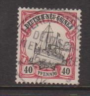 New Guinea German 1901 Kaisers Yacht 40 Pf FU - Duits-Nieuw-Guinea