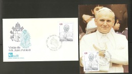 O) 1987 ARGENTINA, POPE JOHN PAUL II, COAT, VIRGIN, UNUSED XF- - Neufs
