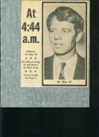 4 Sheets Obituary Newspaper Report Of The Death Of Robert F. Kennedy In 1968 Interssante Collection - Album & Collezioni