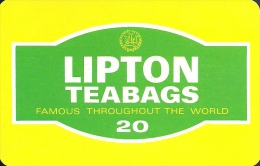 TEA * BEVERAGE * SOFT DRINK * LIPTON TEABAGS * TEA BAG * MISKOLC * CALENDAR * EVNM Borsod-Heves 1976 * Hungary - Tamaño Pequeño : 1971-80