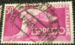 Italy 1945 Express Mail Winged Foot Of Mercury 50L - Used - Usati