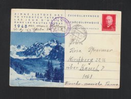 Czechoslovakia Stationery 1948 To Germany Censor - Cartes Postales