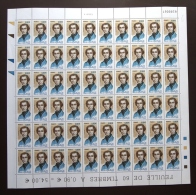 FRANCE 2005 FEUILLE COMPLETE DE 60 TIMBRES ALEXIS DE TOCQUEVILLE YT N° 3780** - Full Sheets