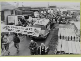 CPM - SAULON La CHAPELLE - Atelier SNCF - Manifestation CGT 16 Février 1989 - Labor Unions