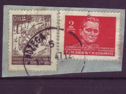 TITO-2 DIN-PARTISANS-O.50 DIN-POSTMARK-POŽEGA-CROATIA-YUGOSLAVIA-1945 - Used Stamps