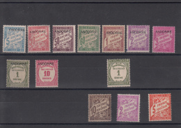 Petit Lot Timbre Taxe Andorre Neuf Sans Gomme - Unused Stamps