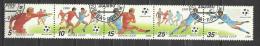 USSR 1990 - WORLD CUP FOOTBALL - STRIP - USED OBLITERE GESTEMPELT USADO - 1990 – Italien