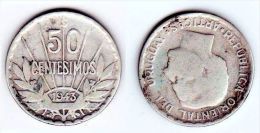 ® URUGUAY 1943: 50 Centésimos PLATA - Uruguay