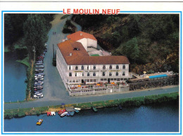 Carte Postale 85. Chantonnay  Hotel-Restaurant Du Moulin Neuf   Vue D'avion Trés Beau Plan - Chantonnay