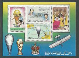 Barbuda BF N° 38  XX  Evénements Et  Anniversaires, Le Bloc Sans Charnière  TB - Barbuda (...-1981)