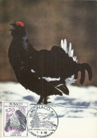 MONACO - Parc National Du Mercantour - Tétras Lyre 1982 - Tampon à Date D'émission - Maximum Cards
