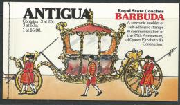 Barbuda Carnet N° 404 XX 25ème Anni. Du Couronnement De S. M. Elisabeth II, Le Carnet Sans Charnière  TB - Barbuda (...-1981)