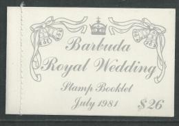 Barbuda Carnet N° 527 XX Mariage Royal Du Prince Charles Et De Lady Diana, Le Carnet Sans Charnière  TB - Barbuda (...-1981)