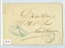 HANDGESCHREVEN BRIEF * GELOPEN In 1871 Van BREDA Naar AMSTERDAM  (8260) - Storia Postale