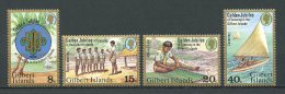 GILBERT 1977 N° 52/55 ** Neufs = MNH Superbes Cote 4,50 €  Jubilé Scout Emblème Bateaux Boats Ships - Îles Gilbert Et Ellice (...-1979)