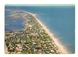 Cp, 34, Frontignan, La Plage Et Le Port Vus D'Avion, Voyagée 1985 - Frontignan