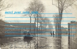 Cpp 92 VILLENEUVE LA GARENNE Route De Genevilliers ( Env De Paris Inondé , Inondation 1910 ) Habitations Usine - Villeneuve La Garenne