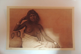 FEMME BEDOINE AUX SEINS NUS / TRES JOLIE CARTE SEPIA - Non Classés