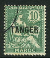 French:Tanger Ops On Maroc 1918 10c  VFU - Other & Unclassified