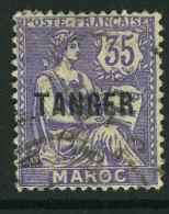 French:Tanger Ops On Maroc 1918 35c  VFU - Autres & Non Classés