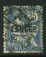 French:Tanger Ops On Maroc 1918 25c  VFU - Otros & Sin Clasificación