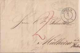 Brief Coeln 6.7.1844 Gelaufen Nach Mülheim A. D. Ruhr - Prephilately