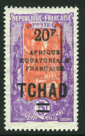 French:Tchad 1925-27 20f On 5f  MNH - Otros & Sin Clasificación