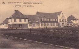 Wetteren-Quatrecht.  -  Provinciale Landbouwschool;  Hoofdgevel - Wetteren