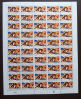 FRANCE 1992 FEUILLE COMPLETE DE 50 TIMBRES JEUX OLYMPIQUES D´ETE 1992 A BARCELONE N°2745** - Full Sheets