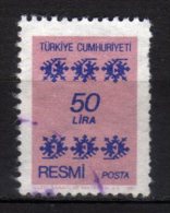 TURCHIA - 1981 YT 162 SERVICE USED - Official Stamps