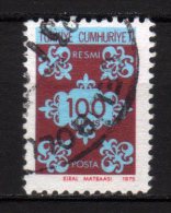 TURCHIA - 1975 YT 136 SERVICE USED - Official Stamps