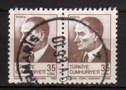 TURCHIA - 1982 YT 2355 X 2 USED - Gebruikt