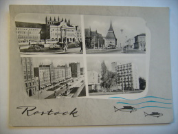 Germany: Rostock - Rathaus Steintor Langestraße HO-Bahnhofshotel - 1960's Unused - Rostock