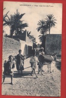 BAMAF-02 Laghouat, Une Rue De Ch'titt. Cachet 1926 Vers Genève, Pas De Timbre.  ANIME. - Laghouat