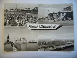 Germany: Rostock - Warnemünde - Leuchtturm, Gaststätte "Teepott", HO-Gaststätte "Kurhaus", Promenade - 1970's Used - Rostock