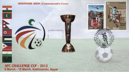 AFC 2012 SOCCER Championships COMMEMORATIVE Cover NEPAL - Copa Asiática (AFC)