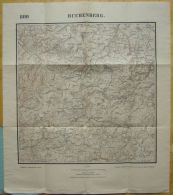 Topogr. Karte Von Bayern 1:25 000, Nr 800 Buchenberg Mit Ermengerst Und Wiggensbach, Um 1920 - Topographische Karten