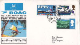 B.O.A.C FIRST FLIGHT LONDON-FUJI 1970 - Covers & Documents