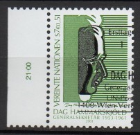 Nations Unies (Vienne) - 2001 - Yvert N° 356  - Dag Hammarskjöld, Secrétaire Général - Usati
