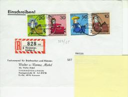 Berlin 1968: Mi.-Nr. 322-325: Satzbrief Wohlfahrt      (A021) - Lettres & Documents