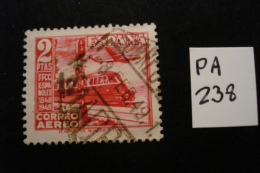 Espagne - 2p Rose Carminé - Centenaire Des Chemins De Fer  - Année 1948 - Y.T. PA 238 - Oblit. Used. - Usados
