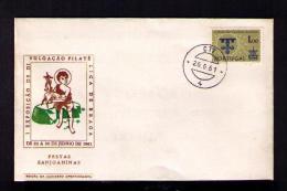 Portugal Covers ( 4 ) Numeral Postmark Cachet BRAGA 1961 FESTAS SANJOANINAS Sp2553 - Maschinenstempel (Werbestempel)