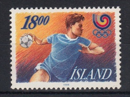 ISLANDIA 1988 - DEPORTES - HANDBALL -  YVERT Nº  641 - Unused Stamps